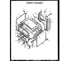 Caloric RMS363UW-P1142380NW cabinet assembly diagram