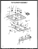 Top burner assembly