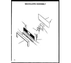 Caloric RLS363UW-P1142377NW backguard assembly diagram