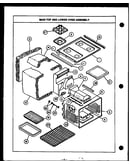 Main top/lower oven assembly