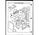 Caloric RJS369 lower oven assembly diagram