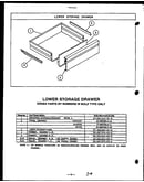 Lower storage drawer