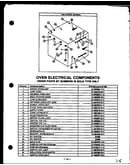 Oven electrical components