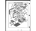 Caloric RSS369 main top/lower oven assembly diagram