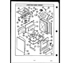 Caloric RSS352 lower oven cabinet assembly diagram