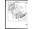 Caloric RSS369 oven door parts (rss307) (rss352) (rss353) (rss354) (rss359) (rss363) (rss361) (rss369) (rss380) (rss399) diagram