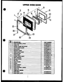 Upper oven door
