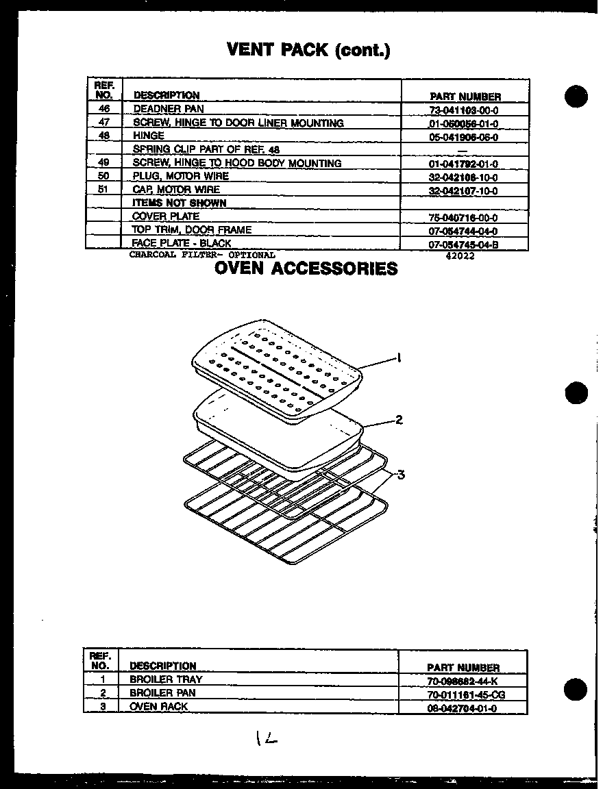 Oven accessories