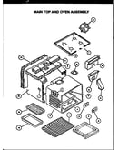 Main top/oven assembly