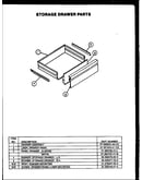 Storage drawer parts