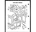 Modern Maid PHU103 oven cabinet assembly diagram