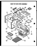 Main top and oven assembly