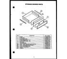 Modern Maid PHU103 storage drawer parts diagram