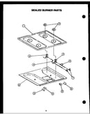 Sealed burner parts
