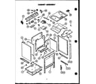 Caloric RSS352-OF cabinet assembly diagram