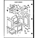 Caloric RSS361-OF cabinet assembly diagram