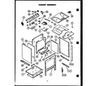 Caloric RSS354-OF cabinet assembly diagram