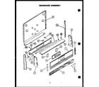 Caloric RSS369-OF backguard assembly (rss352-of) (rss353-of) (rss359-of) (rss354-of) (rss361-of) (rss363-of) diagram