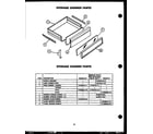 Caloric RSS353-OF storage drawer parts diagram
