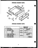 Storage drawer parts