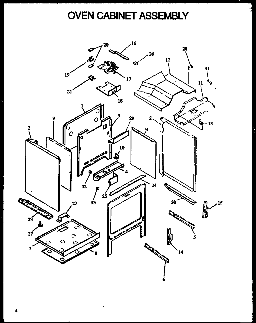 OVEN CABINET ASSEMBLY (AGS745WW/P1130733N) (AGS745WW1/P1130733WW) (AGS745E1/P1130741N) (AGS745E/P1113903S) (AGS745E/P1113901S) (AGS745W/P1113904S) (AGS745W/P1113902S) (AGS743W/P1155903W) (AGS743W/P1155903S) (AGS743L/P1155904S)