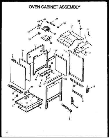 Oven cabinet assembly (ags745ww/p1130733n) (ags745ww1/p1130733ww) (ags745e1/p1130741n) (ags745e/p1113903s) (ags745e/p1113901s) (ags745w/p1113904s) (ags745w/p1113902s) (ags743w/p1155903w) (ags743w/p1155903s) (ags743l/p1155904s)
