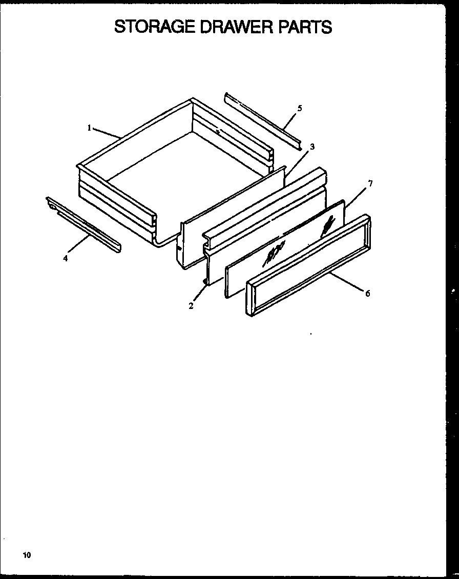 STORAGE DRAWER PARTS (AGS745WW/P1130733N) (AGS745WW1/P1130733WW) (AGS745E1/P1130741N) (AGS745E/P1113903S) (AGS745E/P1113901S) (AGS745W/P1113904S) (AGS745W/P1113902S) (AGS743W/P1155903W) (AGS743W/P1155903S) (AGS743L/P1155904S)