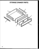 Storage drawer parts (ags745ww/p1130733n) (ags745ww1/p1130733ww) (ags745e1/p1130741n) (ags745e/p1113903s) (ags745e/p1113901s) (ags745w/p1113904s) (ags745w/p1113902s) (ags743w/p1155903w) (ags743w/p1155903s) (ags743l/p1155904s)
