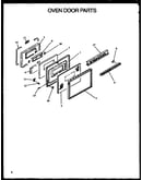 Oven door parts