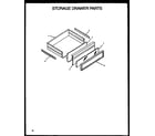 Modern Maid PHU201UK/P1130705NK storage drawer parts diagram