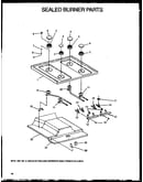 Sealed burner parts
