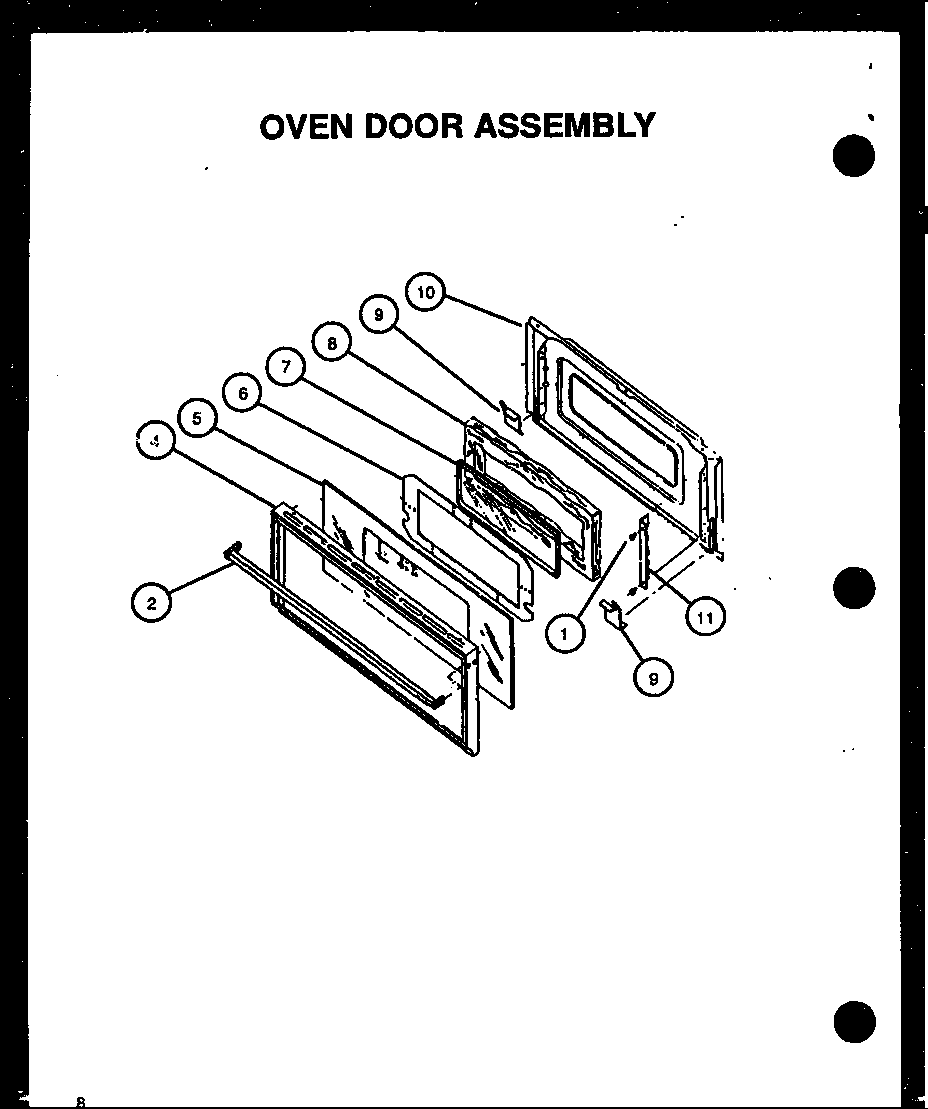 Oven door assembly