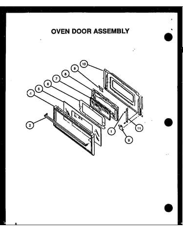 Oven door assembly