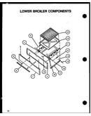 Lower broiler components