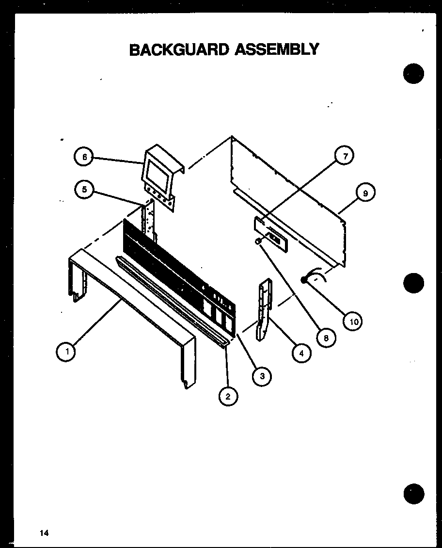 Backguard assembly