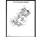 Amana SBK26CB/P1141113NW top & top burner assembly diagram