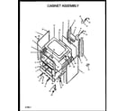 Amana SBK22AX-P1142360NL cabinet assembly diagram