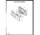 Amana SBJ26FX/P1142358NL oven door assembly diagram