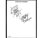 Amana SBK26FX/P1142361NW oven door assembly diagram