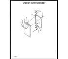 Amana GBK22AA092M/P1142364NW cabinet door assembly diagram