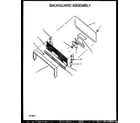 Amana SBK26CB/P1141113NW backguard assembly diagram