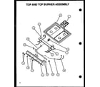 Amana LBP26AA5Y/P1141115NL top and top burner assembly diagram
