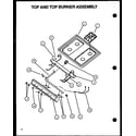 Amana LBP26AA0Y/P1141115NW top and top burner assembly diagram