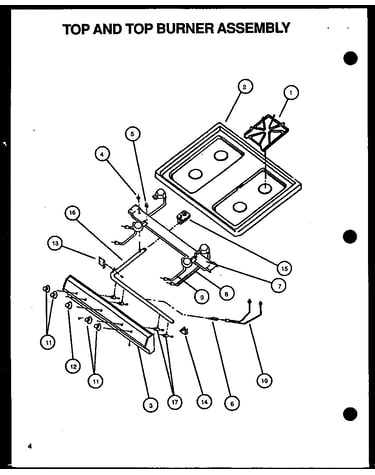 Top and top burner assembly