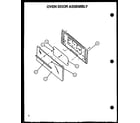 Amana LBP26AA0Y/P1141115NW oven door assembly diagram