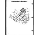 Amana LBP26AA0Y/P1141115NW lower broiler components diagram