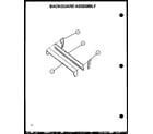 Amana LBP26AA5Y/P1141115NL backguard assembly diagram