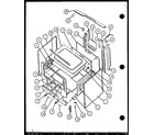 Caloric RLT307UW/P1141098NW oven cabinet diagram