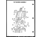 Caloric RLT359UCO/P1141108NW top burner assembly diagram