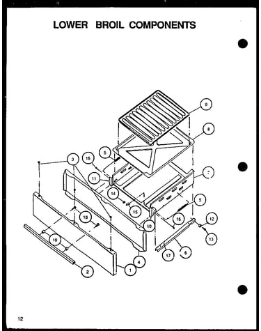 Lower broil components